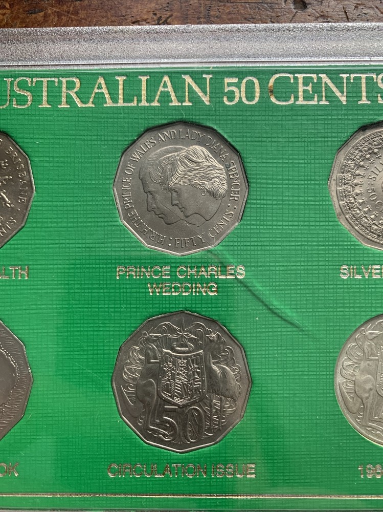 Australian 50 Cent Collection ~ 6 Coin Set