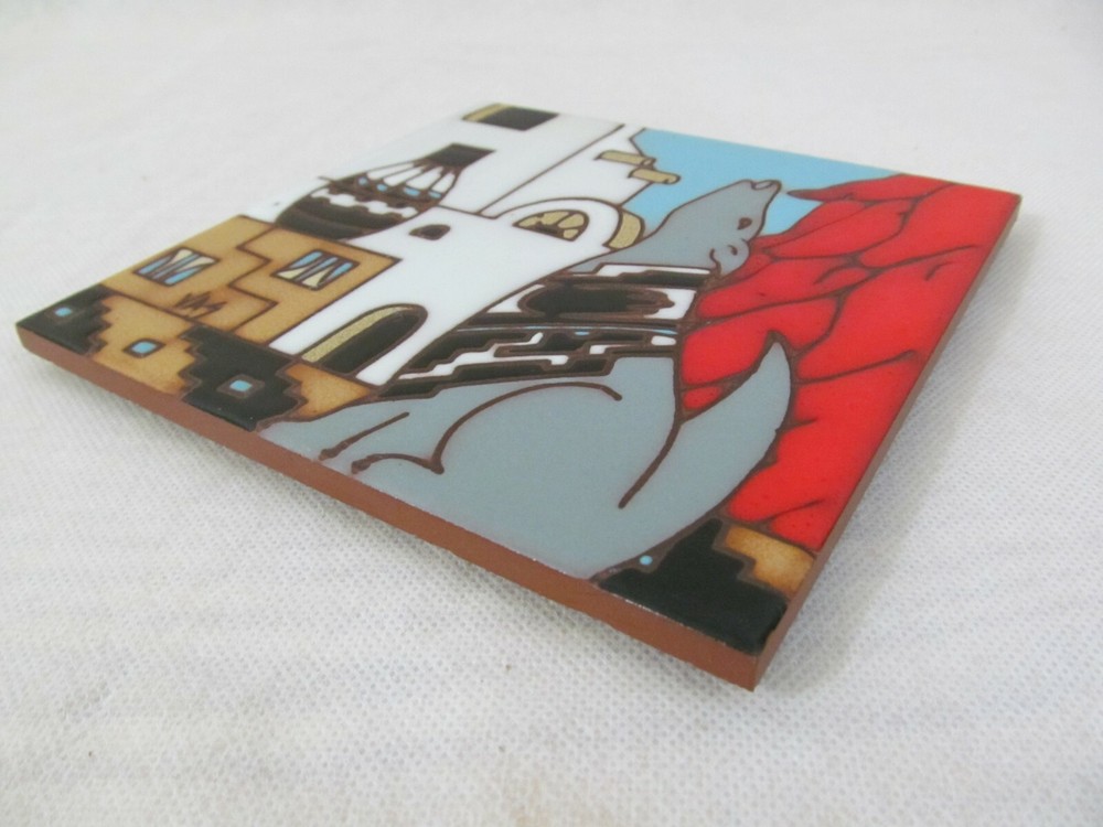 1990 Earthtones 6" Ceramic Art Tile