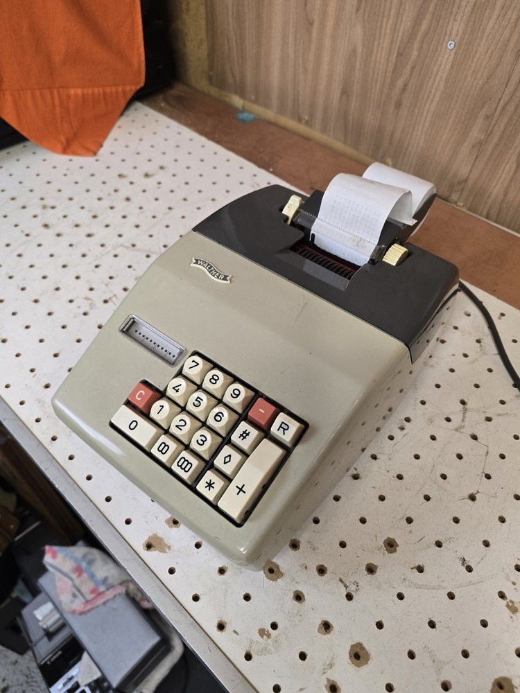Vintage WALTHER Comptess calculating machine, 1970s