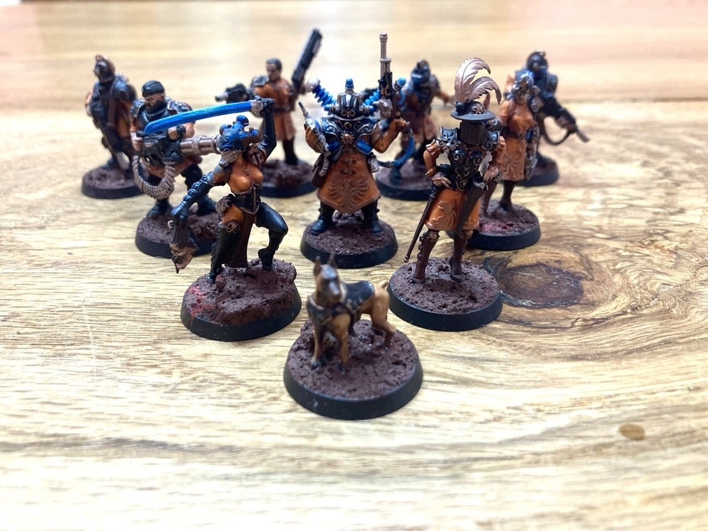 Elucidian Starstriders kill team. Hand painted. Game ready