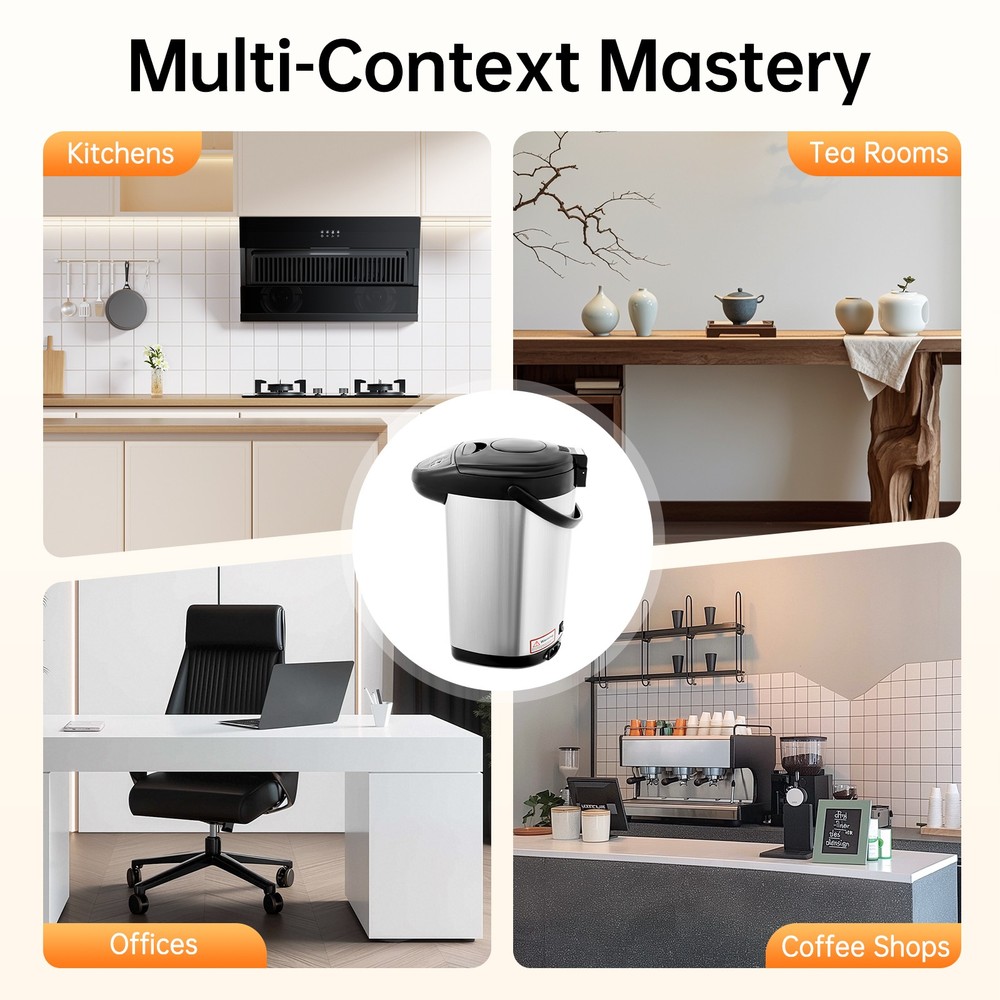 5L High-Capacity Electric Water Boiler & Warmer 750W Stainless Steel Tea Kettle