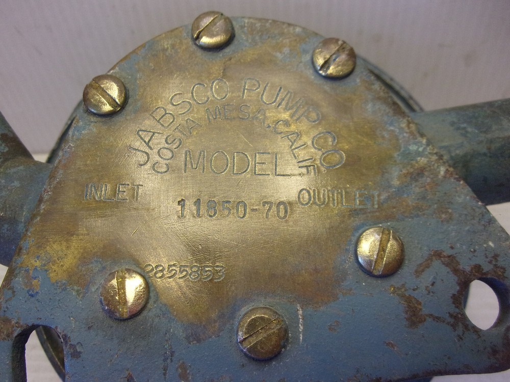 Jabsco 11850-70 self prime  belt pump (water) USA