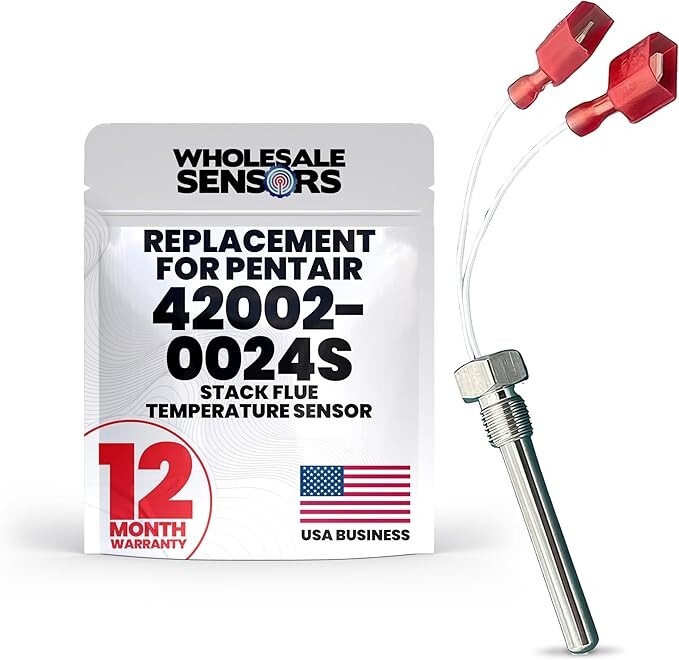 Pentair 42002-0024S Replacement Stack Flue Sensor 12 Month Warranty
