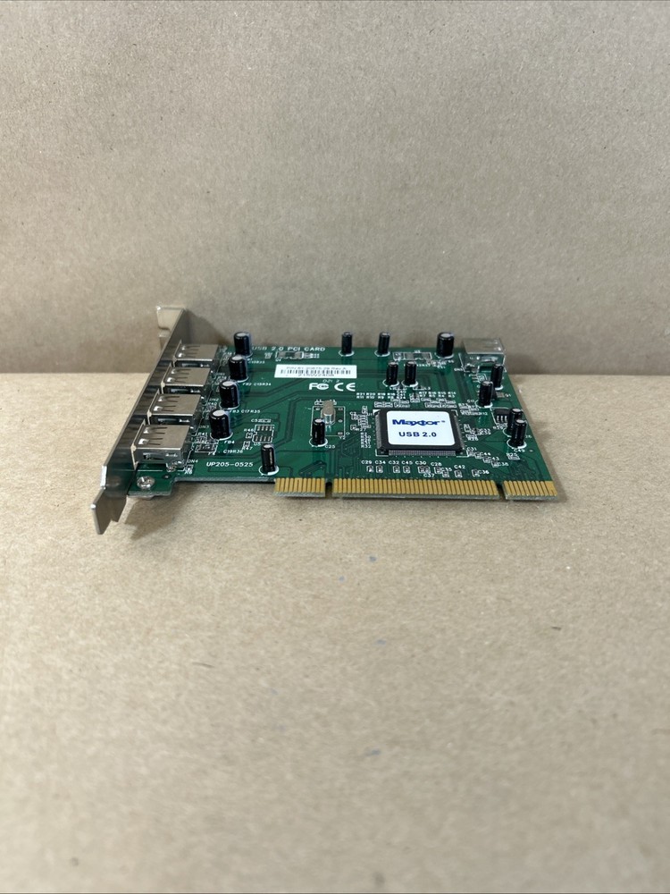 MAXTOR USB 2.0 PCI Interface Card 5 USB Ports (4 external 1 internal)