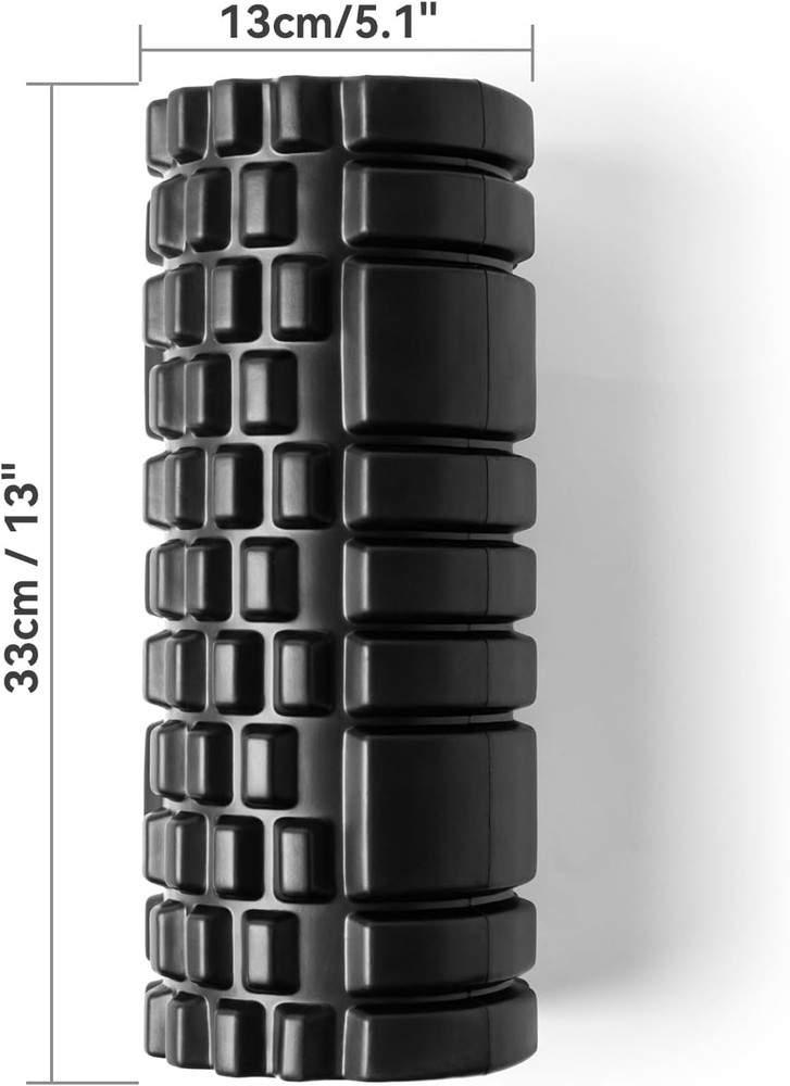Foam Roller for Deep Tissue Massager, 13" High Density Exercise Patented Roller