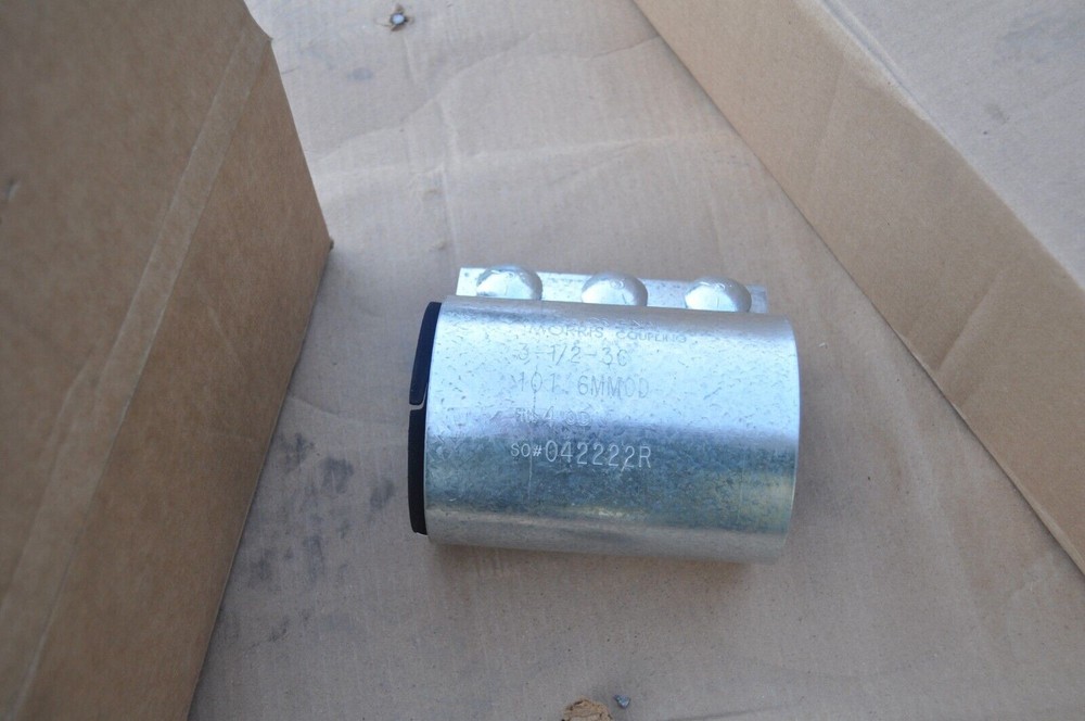 New Morris Coupling 3 1/2 -3C Galvinized Compression Coupling Fits 4IN OD Pipe