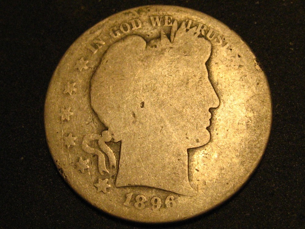 1896-S 90% Silver Barber Half Dollar KEY DATE