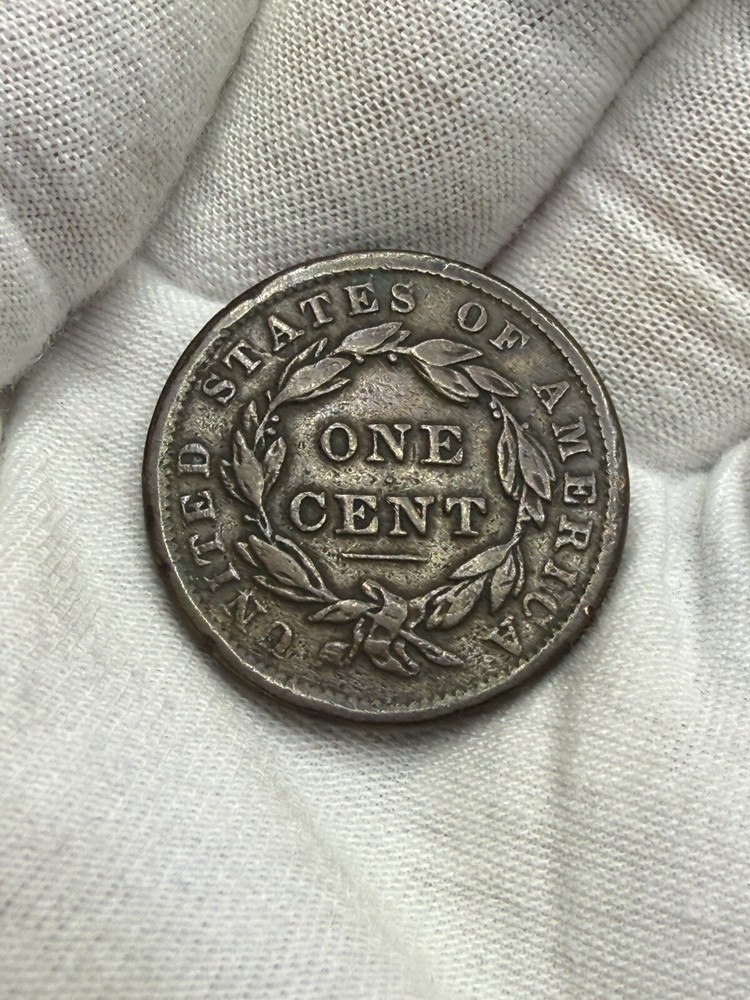 1838 CORONET LARGE CENT, VF T143
