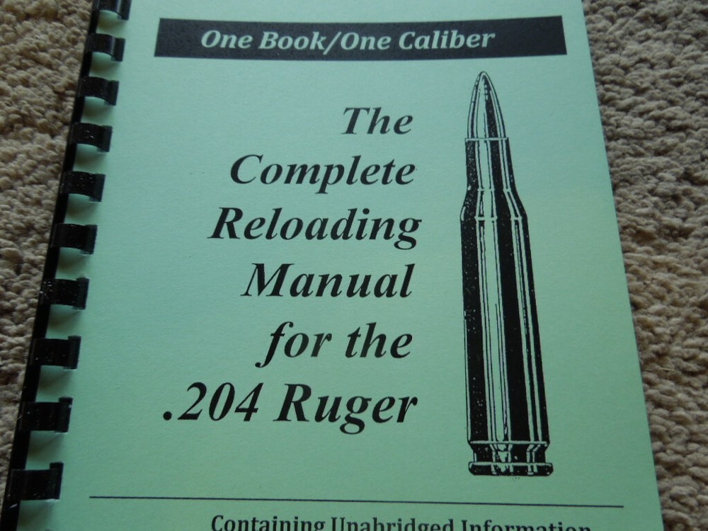 .204 Ruger The Complete Reloading Manual Load Books Latest Version
