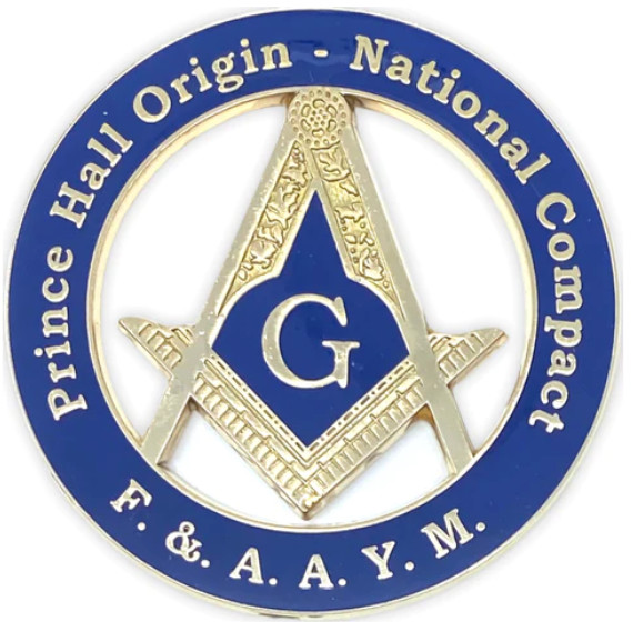 PRINCE HALL ORIGIN (PHO) NATIONAL COMPACT MASONIC CAR EMBLEM