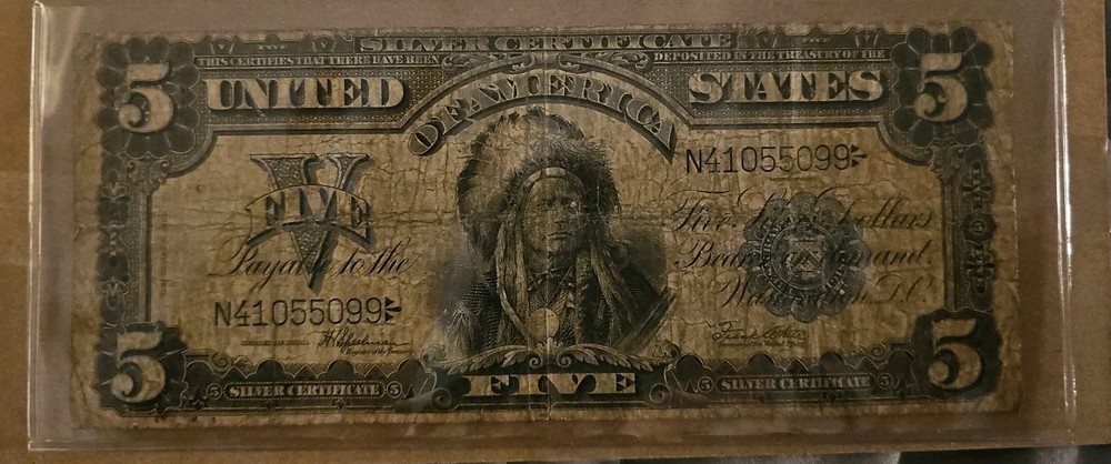 Five Dollar Silver Certificate Chief Note!