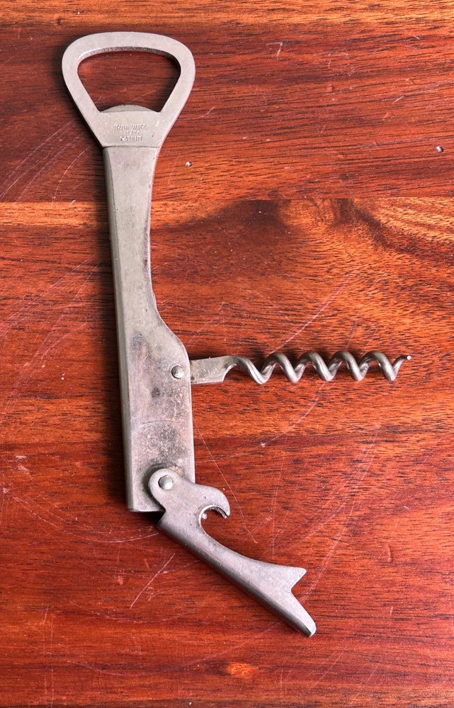 Vintage Irvinware Italian Corkscrew Wine Bottle Opener Multi Tool