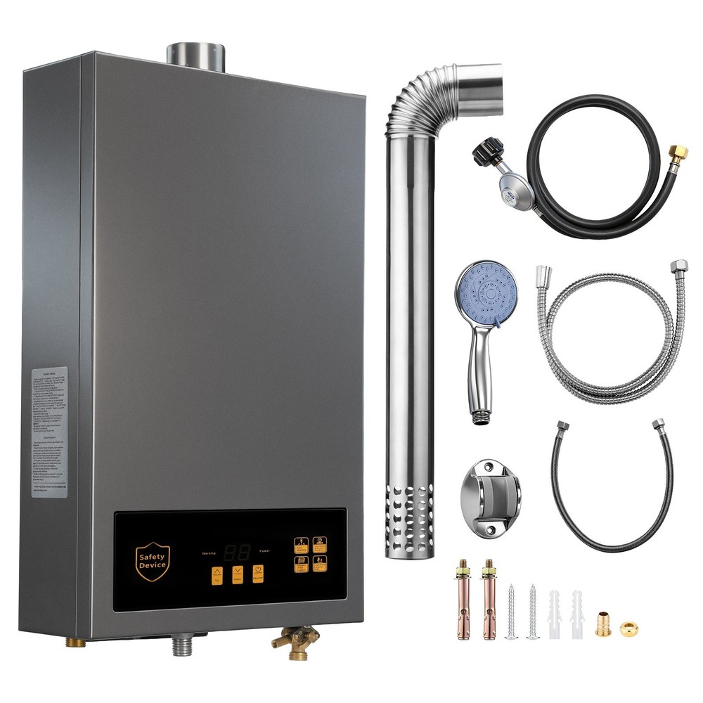 Tankless Water Heater 35°C-65°C (95°F-149 °F) COMPACT 3.6 GPM LPG AC 110V/ 60Hz
