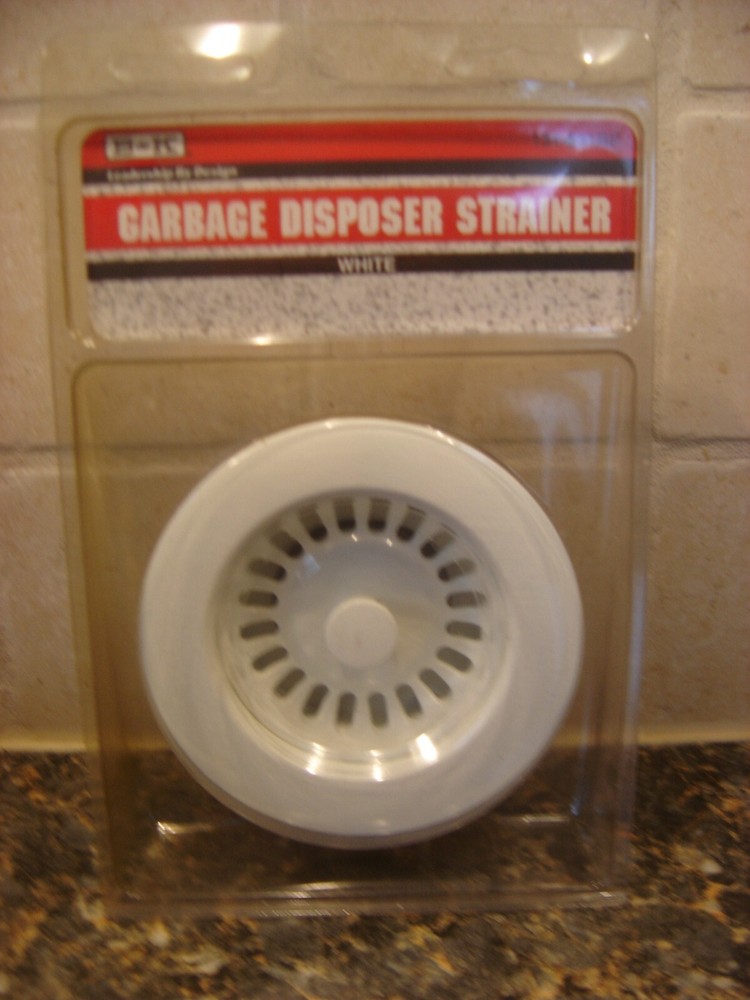 WHITE GARBAGE DISPOSER STRAINER