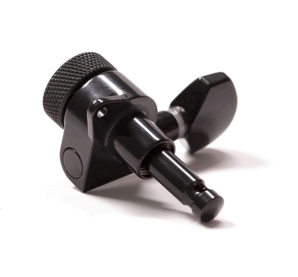 Genuine Tone Ninja 19:1 Locking Tuners, 8 String 4x4 set, Black