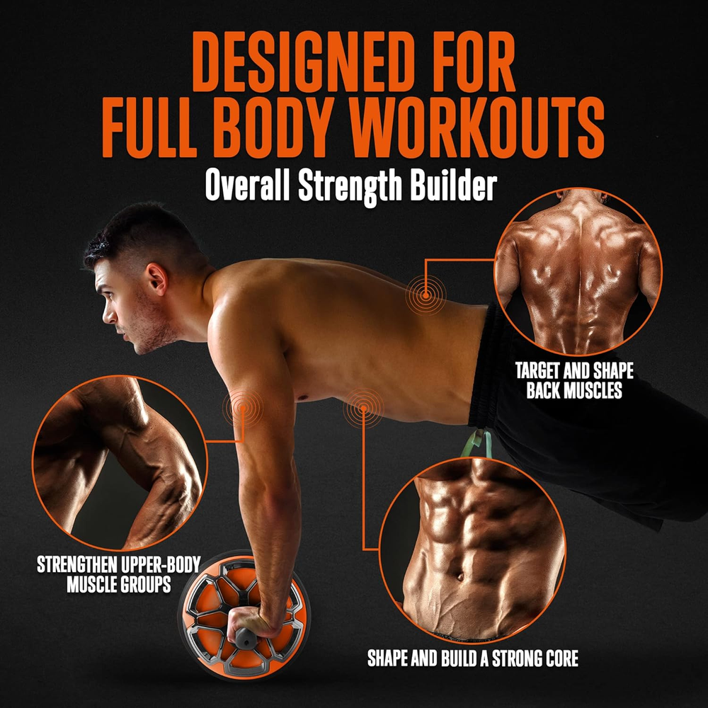 Ab Roller Wheel - Abs Workout Equipment for Abdominal and Core Strength Training