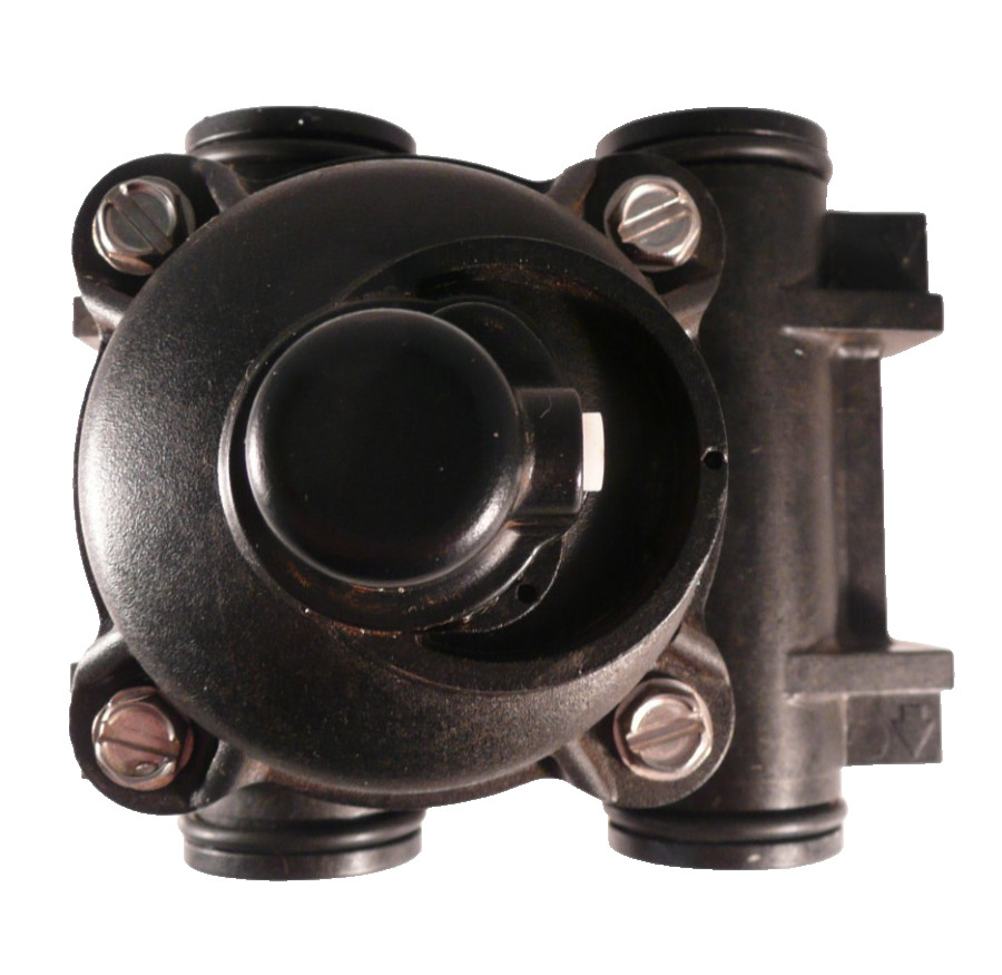 Fleck 2510 Right Angle Mechanical Paddle Wheel Turbine 3/4" Flow Meter Assembly