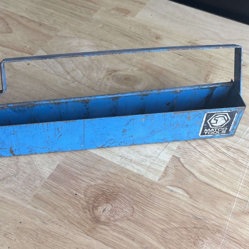 Matco Tools 12.5" Long Deep Socket Tray Holder Organizer Blue Vintage