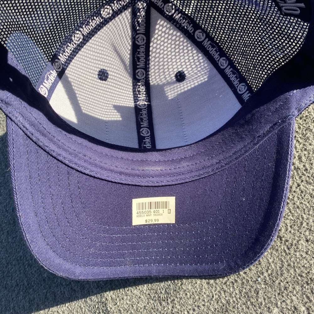 Modelo Especial Logo Patch Navy Adjustable Trucker Hat Blue
