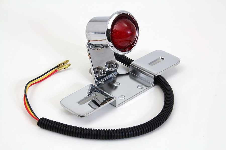 Chrome Universal LED Tail Lamp Assembly fits Harley Davidson