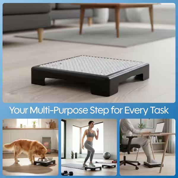 Single Step Polypropylene Wide Platform Indoor/Outdoor Safety Step