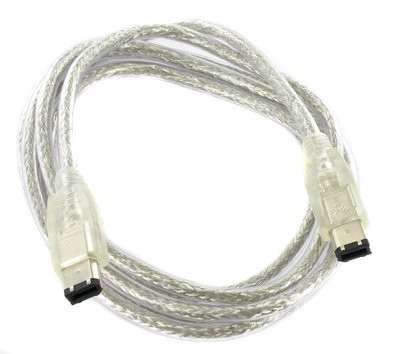 6 to 6-pin IEEE 1394 iLink FireWire DV Cable for Mac/PC