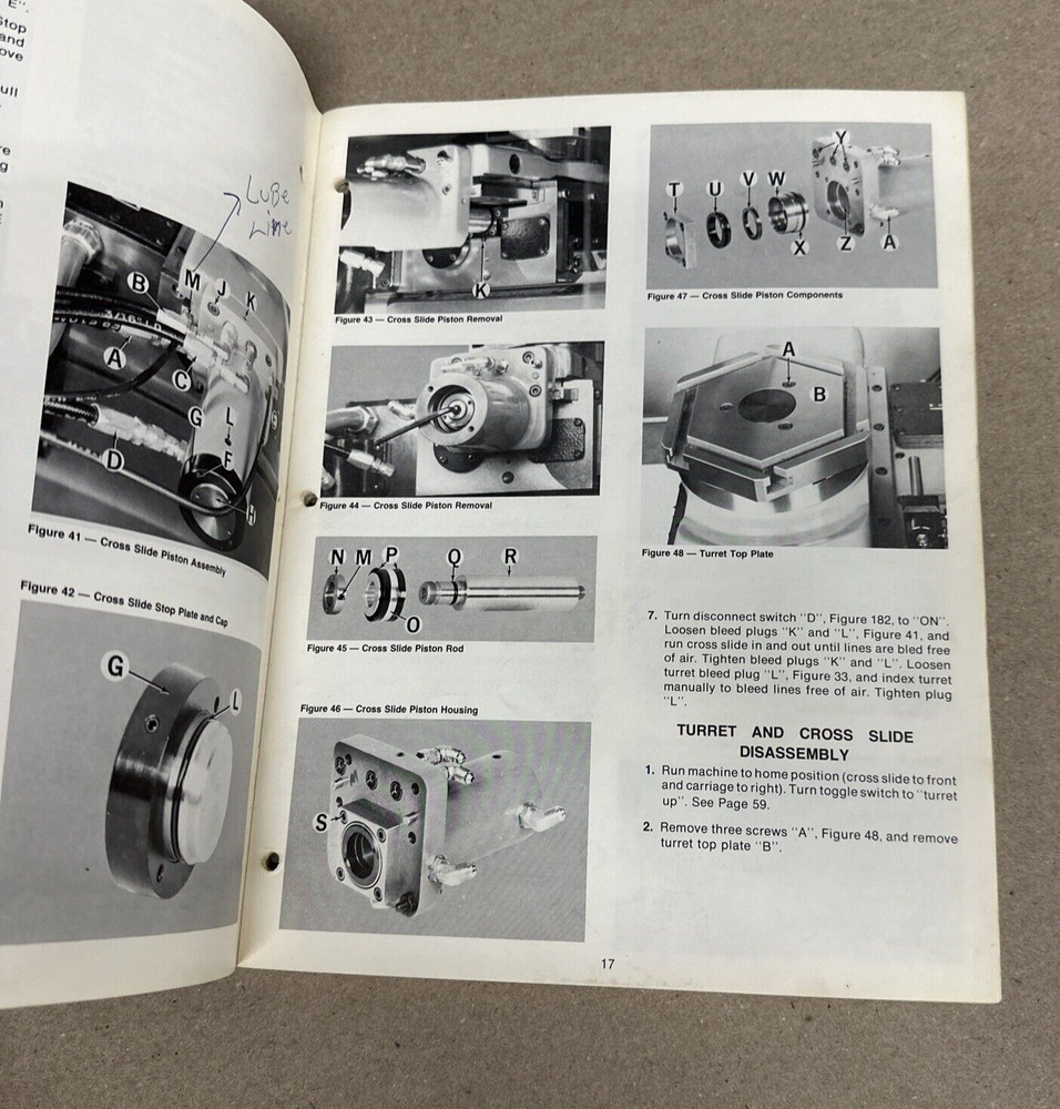 Hardinge AHC Automatic Chucker & Bar Machine Maintenance Manual