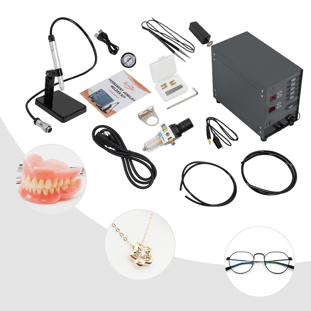 Electric Jewelry Spot Welder 300W Rectangular Pulse Argon Arc Welding Machine