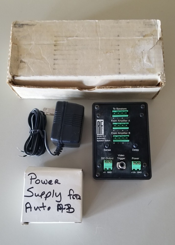 RF Systems Model SI-2 Automatic Speaker Switch, Unused [F43 98]