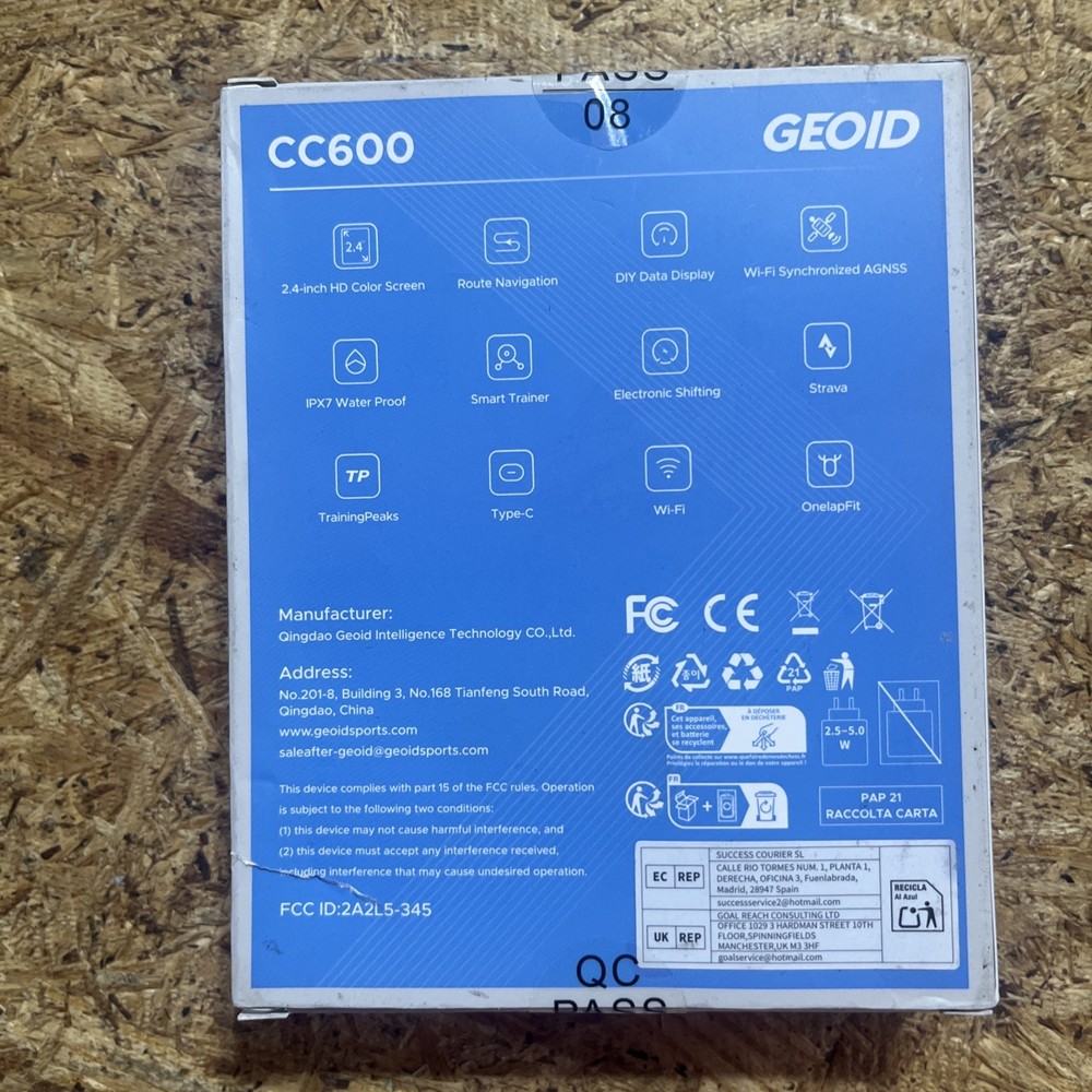 GEOID CC600 Smart GPS Bike Computer Colorful Ride Route Navigation BluetoothAnt+