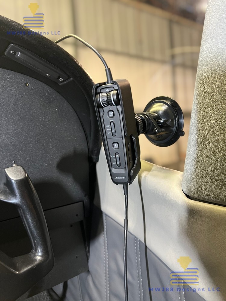 Suction Cup Mount For Bose A30 Aviation Headset Controller