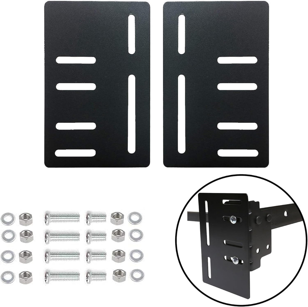 Heavy-Duty Bed Frame Brackets for Headboard & Footboard - 2 Pack
