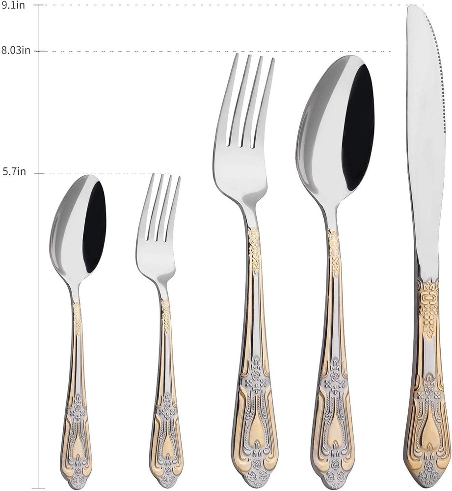 Silverware Set Limited Edition – 20 Piece Flatware Set – Cutlery Set for 4 – Sil