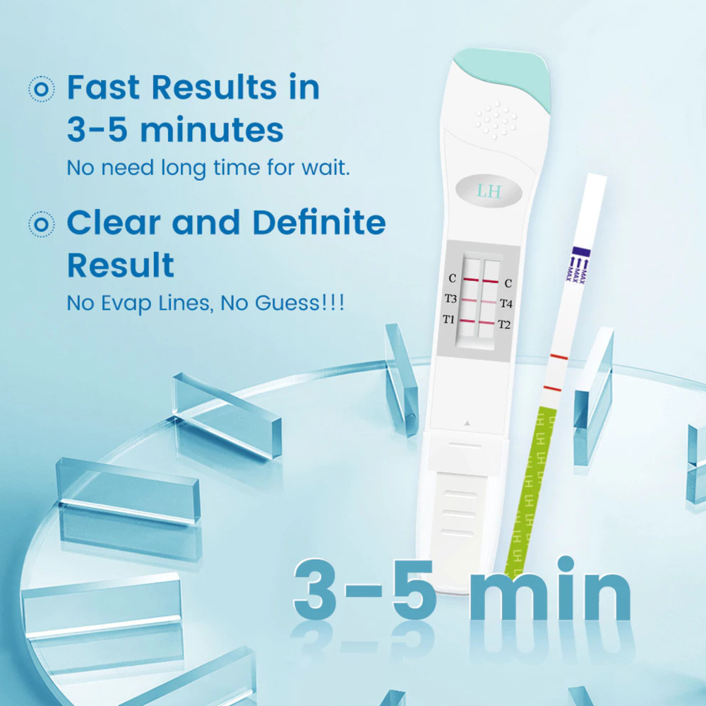 ACCUFAST Ovulation Test Kit 22pc - LH Tracking Strips & Peak Tests