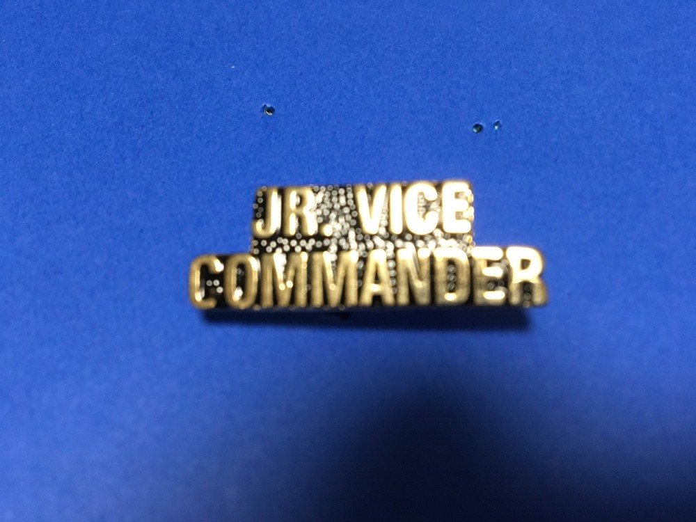 US VETERANS ORGANIZATIONS JR, VICE COMMANDER TEXT PIN
