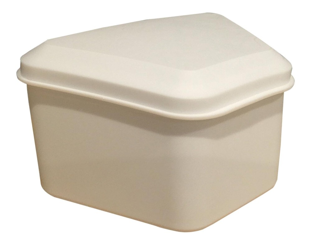 Pureline Oralcare Denture Bath Container White For Upper & Lower NEW