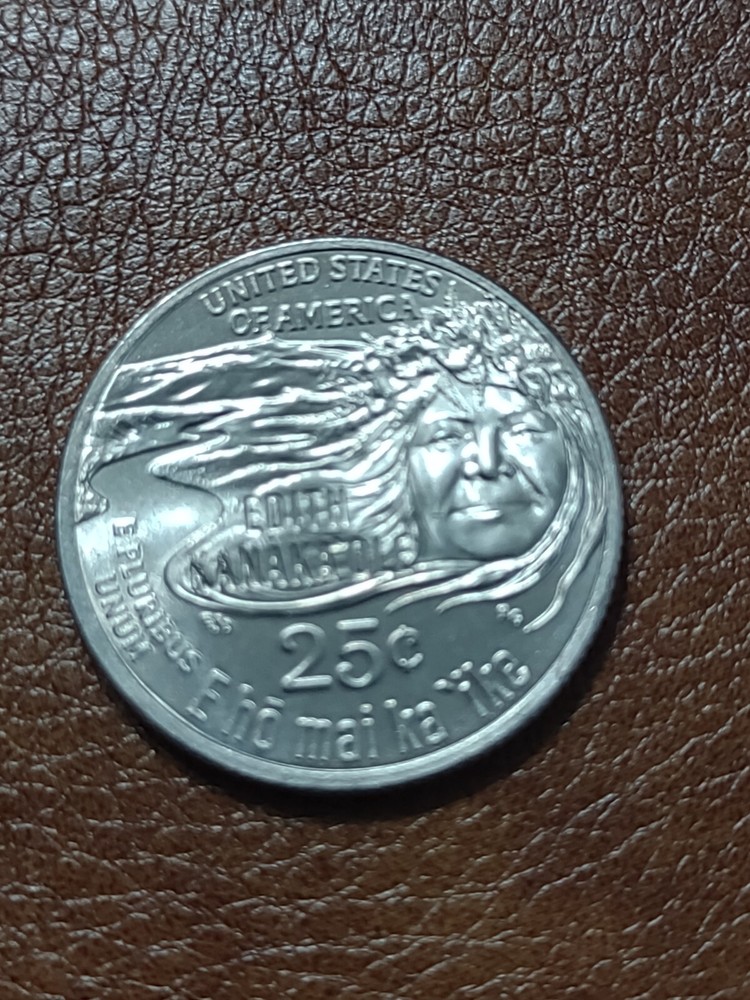 2023 P Edith Kanakaole Quarter Error Coin Obverse & Reverse error