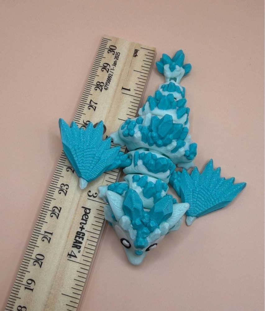 3D Printed Jiggle Pet Crystal Dragon