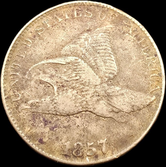 1957 Flying Eagle Cent Fine Details Circulated BN