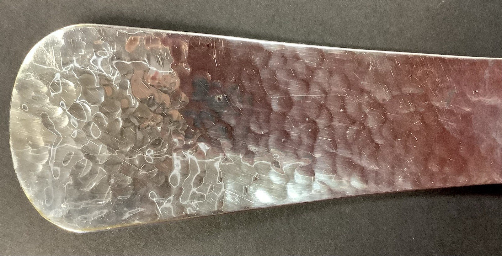 Vintage Wallace Silversmith Hammered Silver Plate Shoe Horn Silverplate Shoehorn