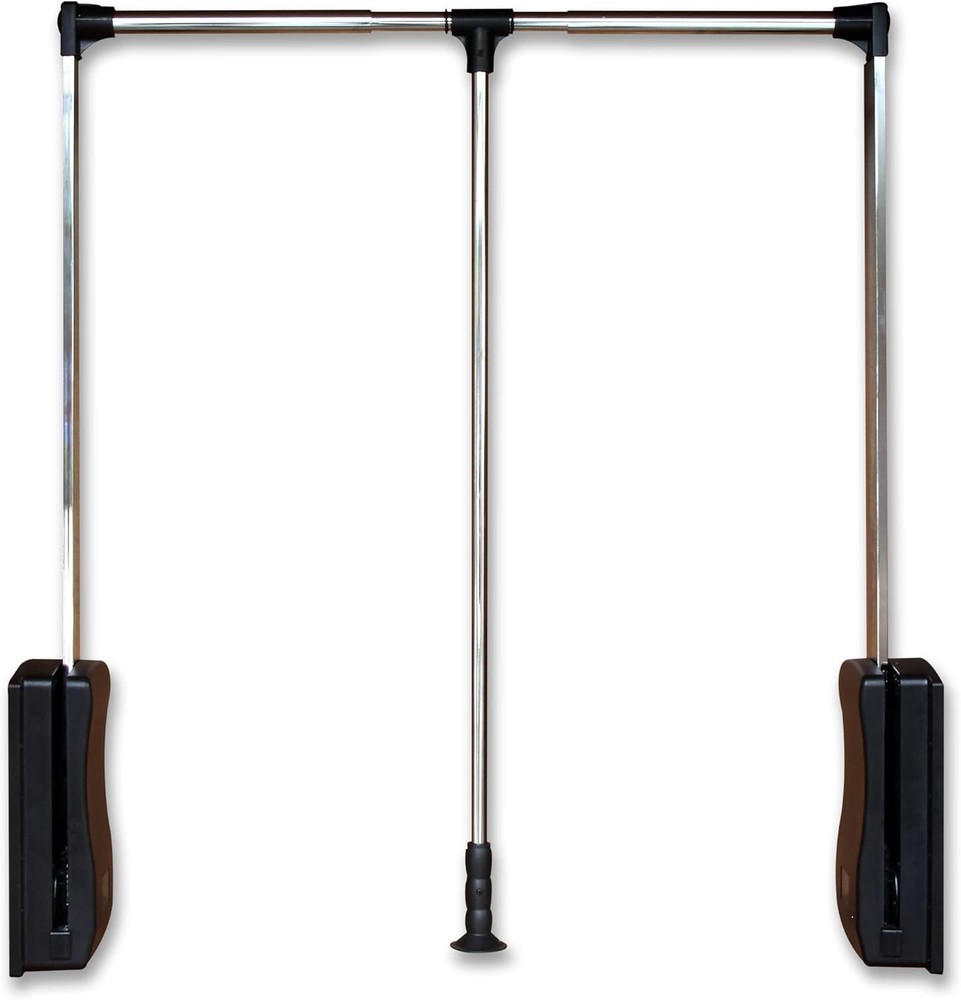 Pull Down Closet Rod 26"-35", Adjustable Side Mounted 35 inch, chrome