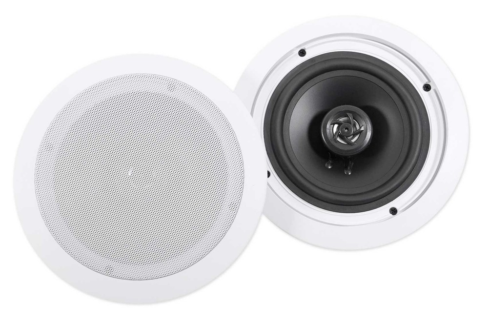 (4) Commercial Ceiling Speaker System+Bluetooth Amp/Receiver 4 Restaurant/Office