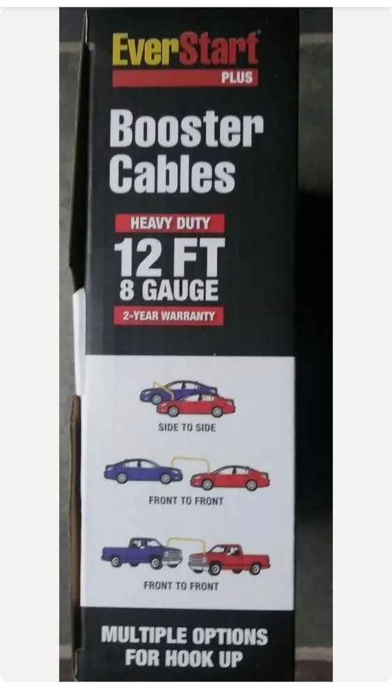 EverStart plus Booster Cables 12FT (8 Gauge)