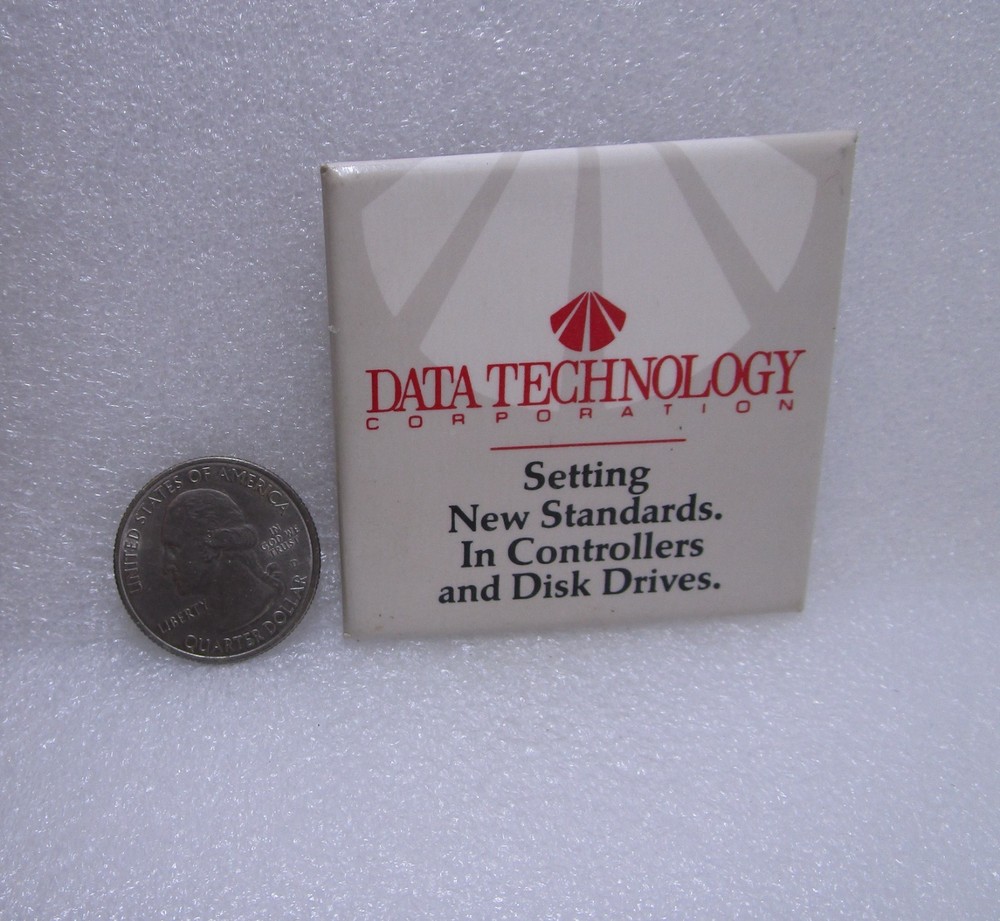 Data Technology Corporation Advertising Button Pin