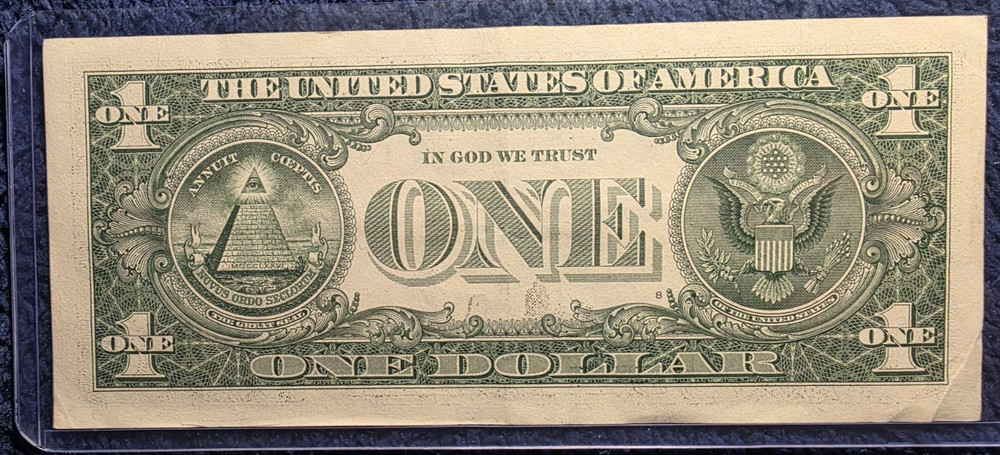 Ink Error One Dollar Bill & Serial Number Error CW2005