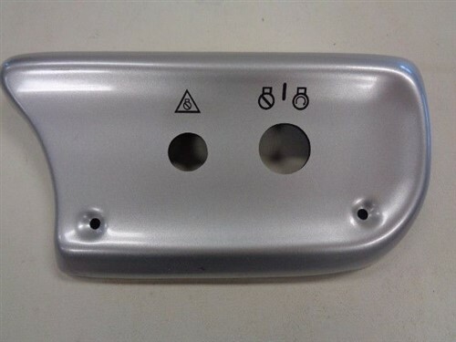 CRESTLINER BLANK IGNITION / KILL SWITCH PANEL SILVER 6 5/8" X 3 3/8" MARINE BOAT