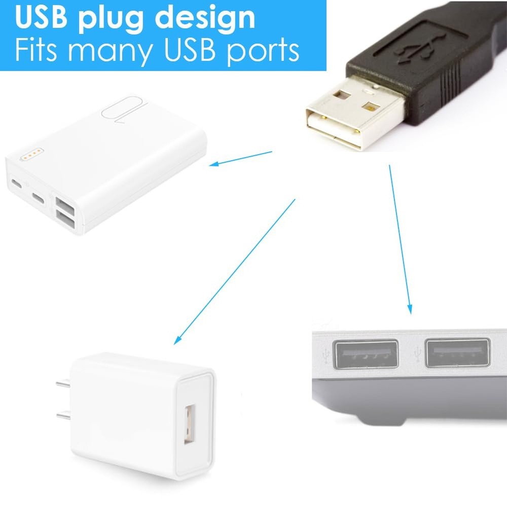Light Microscope LED Ring Illuminator, USB Adjustable LED Ring Light for Indu...