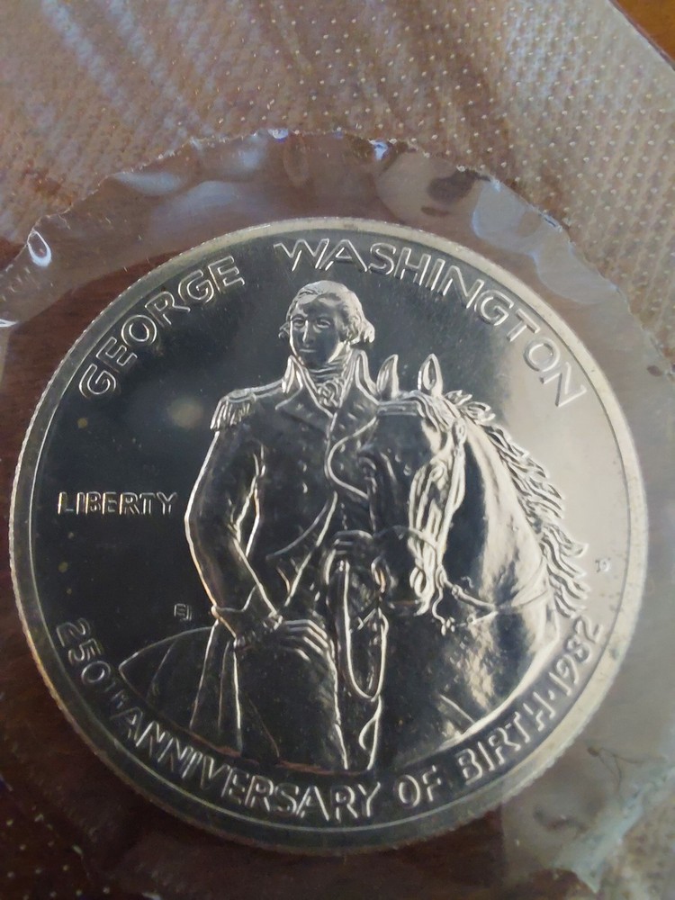 1982 George Washington Commemorative Silver Half Dollar