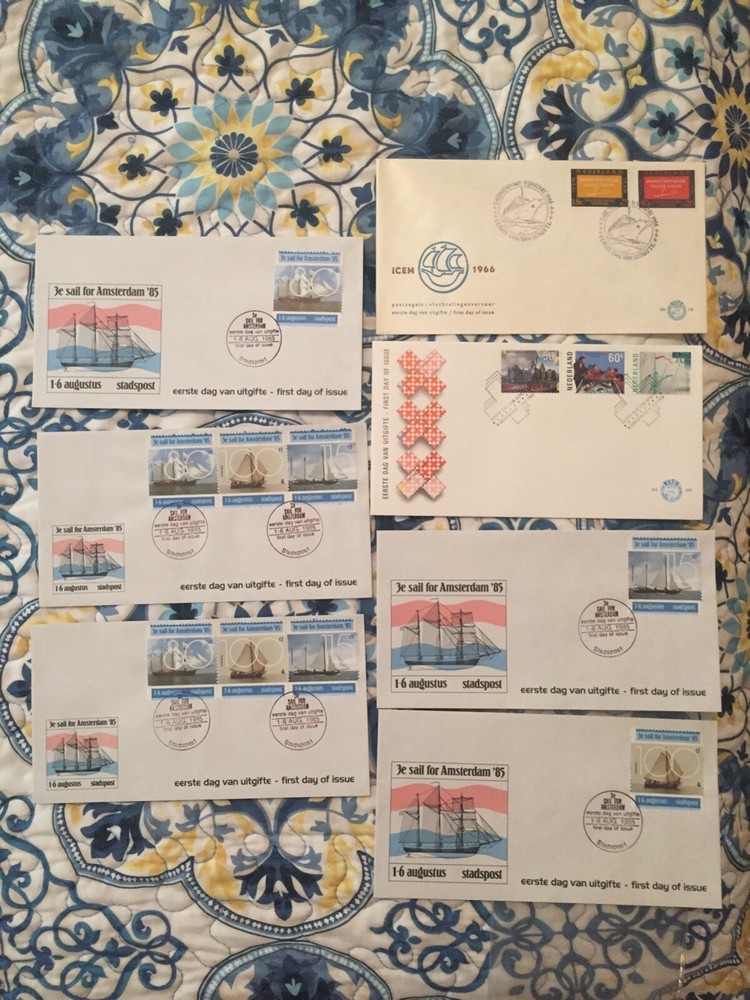 7 FDC Netherlands.  MUST SEE