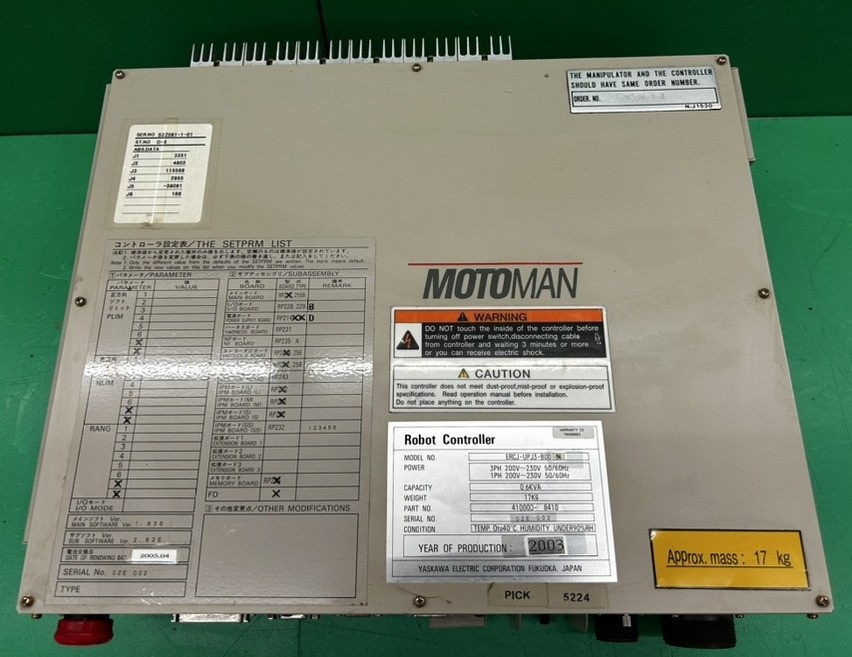 Yaskawa Motoman ERCJ-UPJ3-B00-N controller